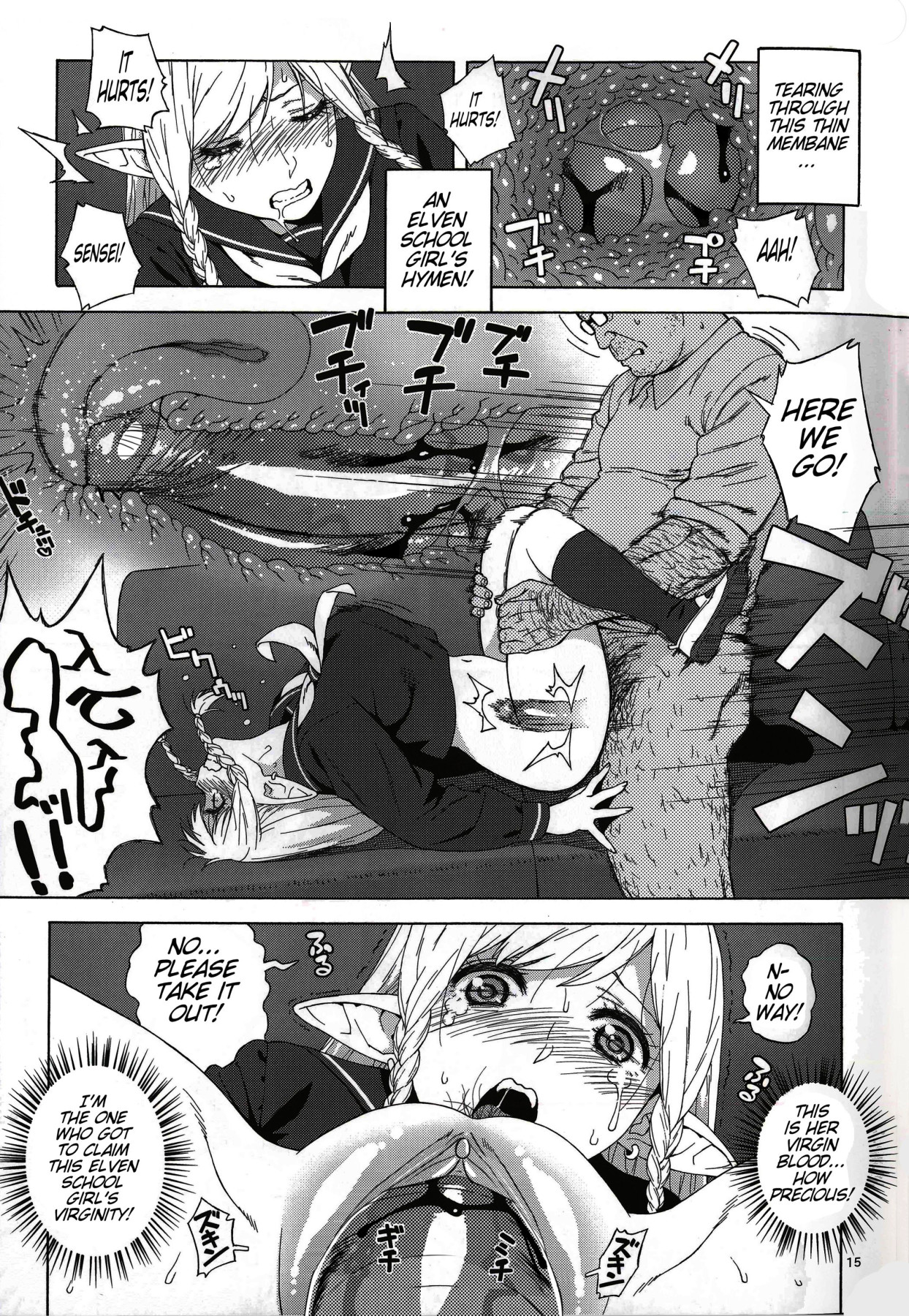 Hentai Manga Comic-High School Elven Transfer Student-Read-14